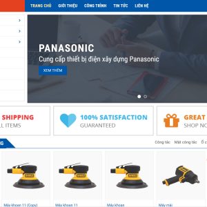 Code website bán máy dụng cụ chuẩn seo