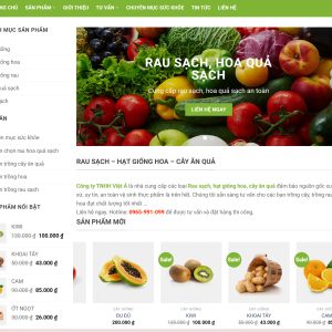 Code website bán nông sản chuẩn seo