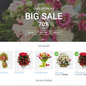 Code shop bán hoa chuẩn SEO