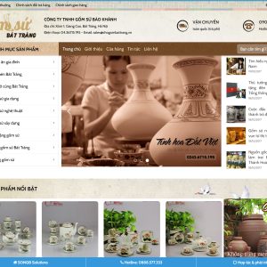 Code website bán gốm sứ chuẩn seo