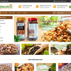 Code web bán nông sản chuẩn seo