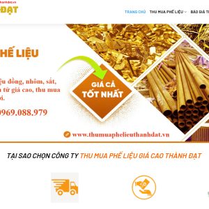 Code web thu mua phế liệu chuẩn SEO